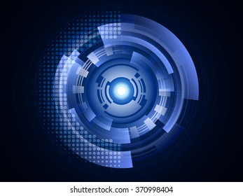 Blue Abstract Technology Background Vector Illustration
