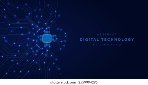 Blue abstract technology circuit lines background. business technology communication. Hi tech digital connection. high tech. science. modern technology business concept. futuristic background