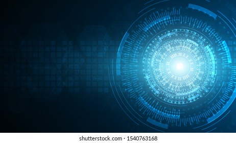 blue abstract technology cyberspace vector background,artificial intelligence technology concept,futuristic cyberspace background