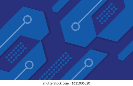 Blue abstract technology digital background