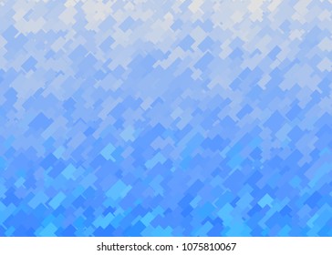 Blue abstract template for card or banner. Metal Background with waves and reflections. Business background, silver, illustration. Illustration of abstract background with a metallic element