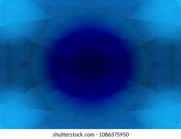 Blue abstract template for card or banner. Metal Background with waves and reflections. Business background, silver, illustration. Illustration of abstract background with a metallic element