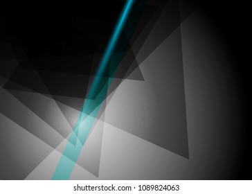 Blue abstract template for card or banner. Metal Background with waves and reflections. Business background, silver, illustration. Illustration of abstract background with a metallic element