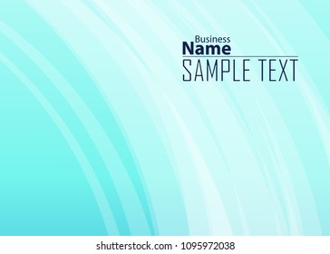 Blue abstract template for card or banner. Metal Background with waves and reflections. Business background, silver, illustration. Illustration of abstract background with a metallic element