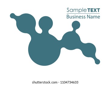 Blue abstract template for card or banner. Metal Background with waves and reflections. Business background, silver, illustration. Illustration of abstract background with a metallic element