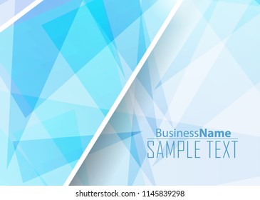 Blue abstract template for card or banner. Metal Background with waves and reflections. Business background, Illustration of abstract background with a metallic element