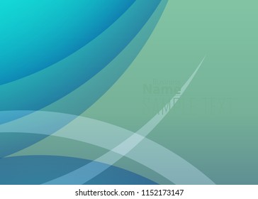 Blue abstract template for card or banner. Metal Background with waves and reflections. Business background, Illustration of abstract background with a metallic element