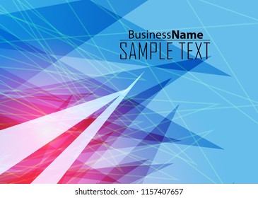 Blue abstract template for card or banner. Metal Background with waves and reflections. Business background, Illustration of abstract background with a metallic element