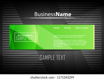 Blue abstract template for card or banner. Metal Background with waves and reflections. Business background, silver, illustration. Illustration of abstract background with a metallic element