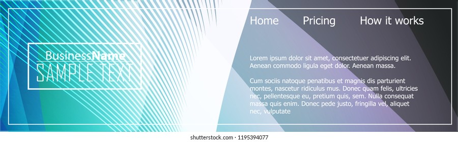 Blue abstract template for card or banner. Metal Background with waves and reflections. Business background, silver, illustration. Illustration of abstract background with a metallic element