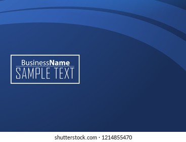Blue abstract template for card or banner. Metal Background with waves and reflections. Business background, silver, illustration. Illustration of abstract background with a metallic element