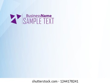 Blue abstract template for card or banner. Metal Background with waves and reflections. Business background, silver, illustration. Illustration of abstract background with a metallic element
