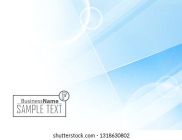 Blue abstract template for card or banner. Metal Background with waves and reflections. Business background, silver, illustration. Illustration of abstract background with a metallic element