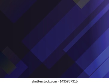 Blue abstract template for card or banner. Metal Background with waves and reflections. Business background, silver, illustration. Illustration of abstract background with a metallic element