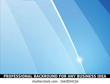 Blue abstract template for card or banner. Metal Background with waves and reflections. Business background, silver, illustration. Illustration of abstract background with a metallic element