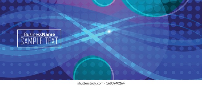 Blaue abstrakte Vorlage für Karte oder Banner. Metallhintergrund mit Wellen und Reflexionen. Hintergrund, Silber, Illustration. Illustration abstrakter Hintergrund mit metallischem Element