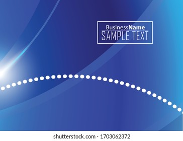 Blaue abstrakte Vorlage für Karte oder Banner. Metallhintergrund mit Wellen und Reflexionen. Hintergrund, Silber, Illustration. Illustration abstrakter Hintergrund mit metallischem Element