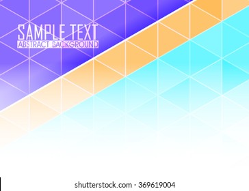 Blue abstract template for card or banner. Background with waves and reflections. Business background, illustration. Illustration of abstract background with a element. Simple shapes for workflow