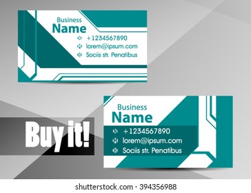 Blue abstract template for card or banner. Metal Background with waves and reflections. Business background, silver, illustration. Illustration of abstract background with a metallic element