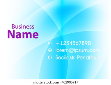 Blue abstract template for card or banner. Metal Background with waves and reflections. Business background, silver, illustration. Illustration of abstract background with a metallic element