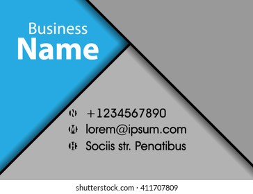 Blue abstract template for card or banner. Metal Background with waves and reflections. Business background, silver, illustration. Illustration of abstract background with a metallic element