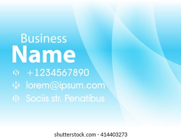 Blue abstract template for card or banner. Metal Background with waves and reflections. Business background, silver, illustration. Illustration of abstract background with a metallic element
