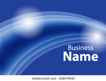 Blue abstract template for card or banner. Metal Background with waves and reflections. Business background, silver, illustration. Illustration of abstract background with a metallic element