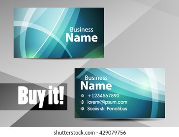 Blue abstract template for card or banner. Metal Background with waves and reflections. Business background, silver, illustration. Illustration of abstract background with a metallic element