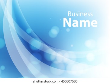 Blue abstract template for card or banner. Metal Background with waves and reflections. Business background, silver, illustration. Illustration of abstract background with a metallic element