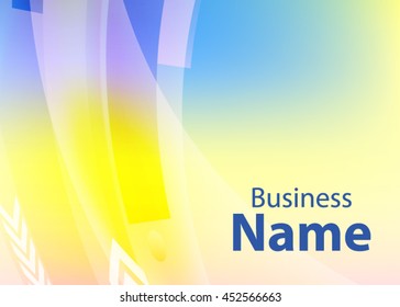Blue abstract template for card or banner. Metal Background with waves and reflections. Business background, silver, illustration. Illustration of abstract background with a metallic element