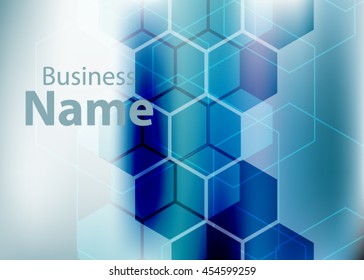 Blue abstract template for card or banner. Metal Background with waves and reflections. Business background, silver, illustration. Illustration of abstract background with a metallic element