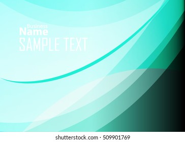 Blue abstract template for card or banner. Metal Background with waves and reflections. Business background, silver, illustration. Illustration of abstract background with a metallic element
