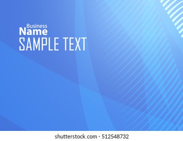 Blue abstract template for card or banner. Metal Background with waves and reflections. Business background, silver, illustration. Illustration of abstract background with a metallic element