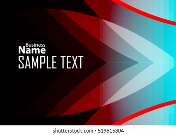 Blue abstract template for card or banner. Metal Background with waves and reflections. Business background, silver, illustration. Illustration of abstract background with a metallic element