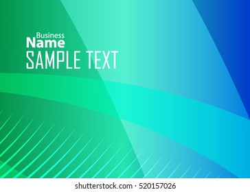 Blue abstract template for card or banner. Metal Background with waves and reflections. Business background, silver, illustration. Illustration of abstract background with a metallic element