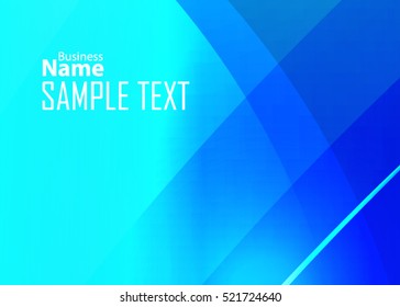 Blue abstract template for card or banner. Metal Background with waves and reflections. Business background, silver, illustration. Illustration of abstract background with a metallic element