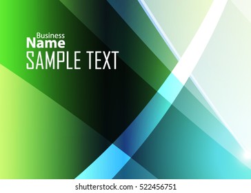 Blue abstract template for card or banner. Metal Background with waves and reflections. Business background, silver, illustration. Illustration of abstract background with a metallic element