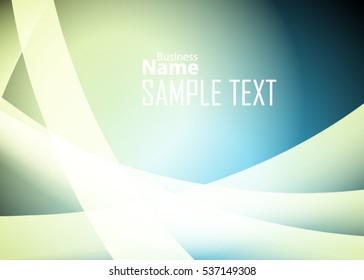 Blue abstract template for card or banner. Metal Background with waves and reflections. Business background, Illustration of abstract background with a metallic element