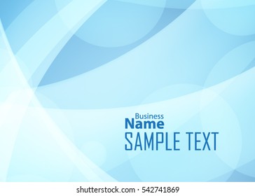 Blue abstract template for card or banner. Metal Background with waves and reflections. Business background, silver, illustration. Illustration of abstract background with a metallic element
