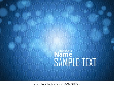 Blue abstract template for card or banner. Metal Background with waves and reflections. Business background, silver, illustration. Illustration of abstract background with a metallic element