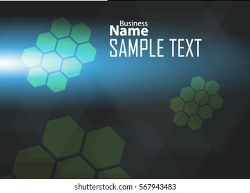 Blue abstract template for card or banner. Metal Background with waves and reflections. Business background, silver, illustration. Illustration of abstract background with a metallic element