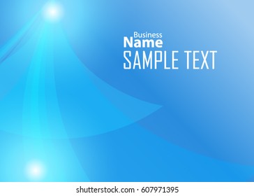 Blue abstract template for card or banner. Metal Background with waves and reflections. Business background, silver, illustration. Illustration of abstract background with a metallic element