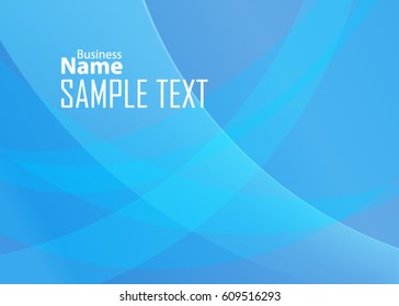 Blue abstract template for card or banner. Metal Background with waves and reflections. Business background, silver, illustration. Illustration of abstract background with a metallic element