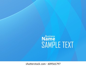 Blue abstract template for card or banner. Metal Background with waves and reflections. Business background, silver, illustration. Illustration of abstract background with a metallic element