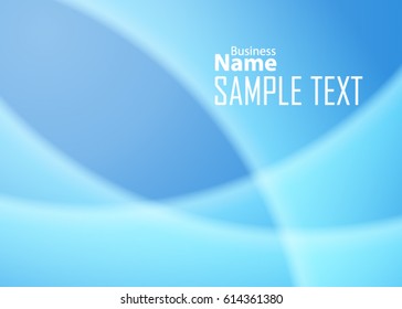 Blue abstract template for card or banner. Metal Background with waves and reflections. Business background, silver, illustration. Illustration of abstract background with a metallic element