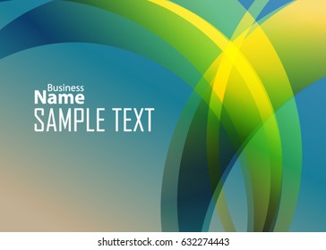 Blue abstract template for card or banner. Metal Background with waves and reflections. Business background, silver, illustration. Illustration of abstract background with a metallic element