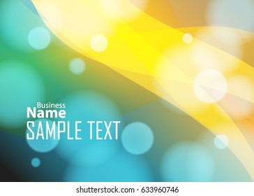Blue abstract template for card or banner. Abstract background