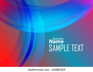 Blue abstract template for card or banner. Metal Background with waves and reflections. Business background, silver, illustration. Illustration of abstract background with a metallic element