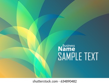 Blue abstract template for card or banner. Metal Background with waves and reflections. Business background, silver, illustration. Illustration of abstract background with a metallic element