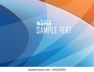 Blue abstract template for card or banner. Metal Background with waves and reflections. Business background, silver, illustration. Illustration of abstract background with a metallic element